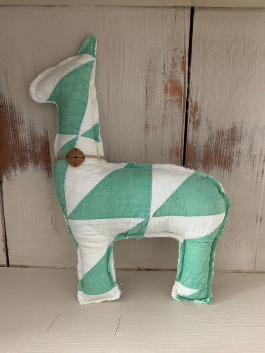 Quilted Stuffed Alpaca/Llama