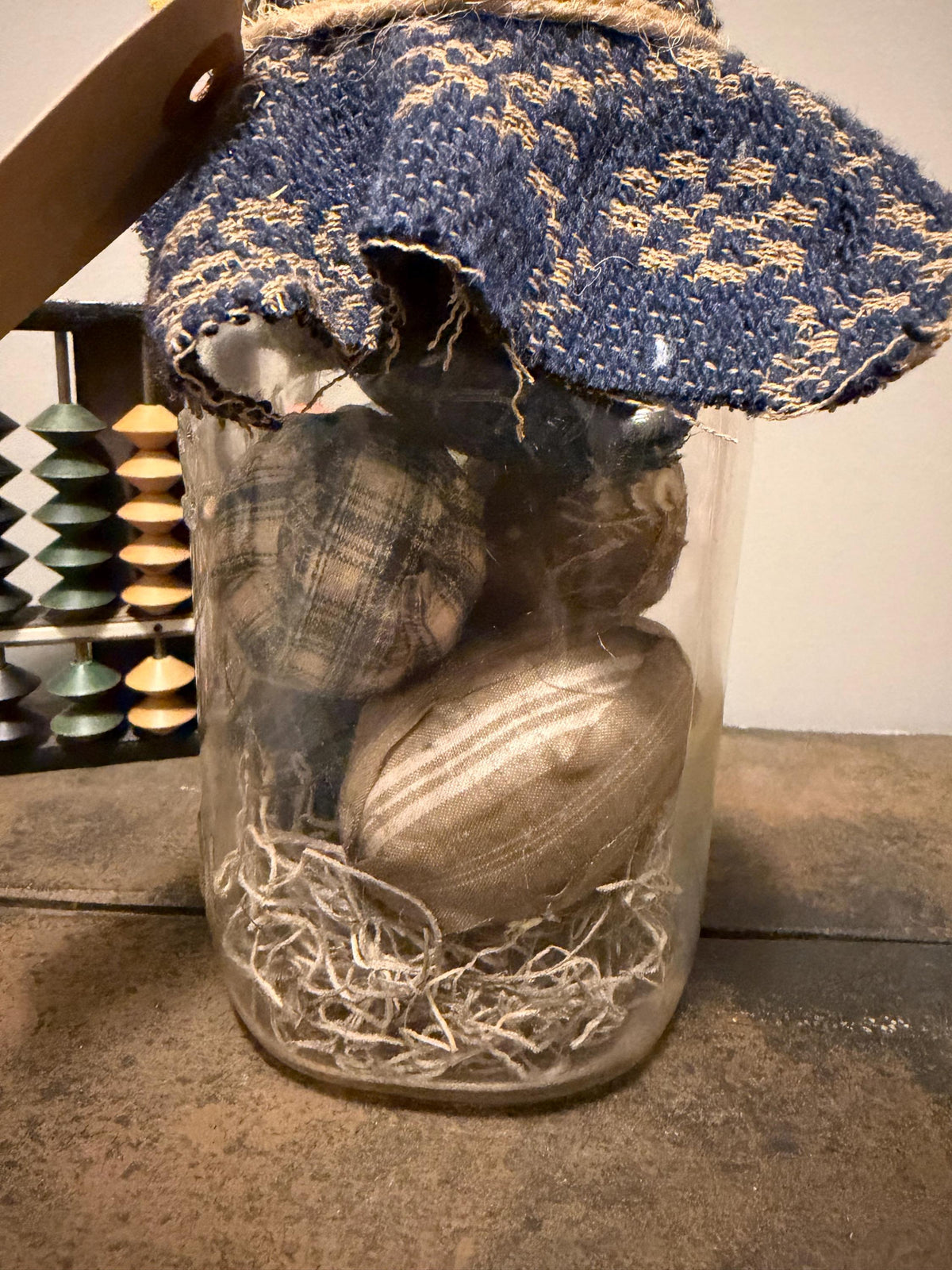 Primitive Pickled Eggs Decor in Mason Jar