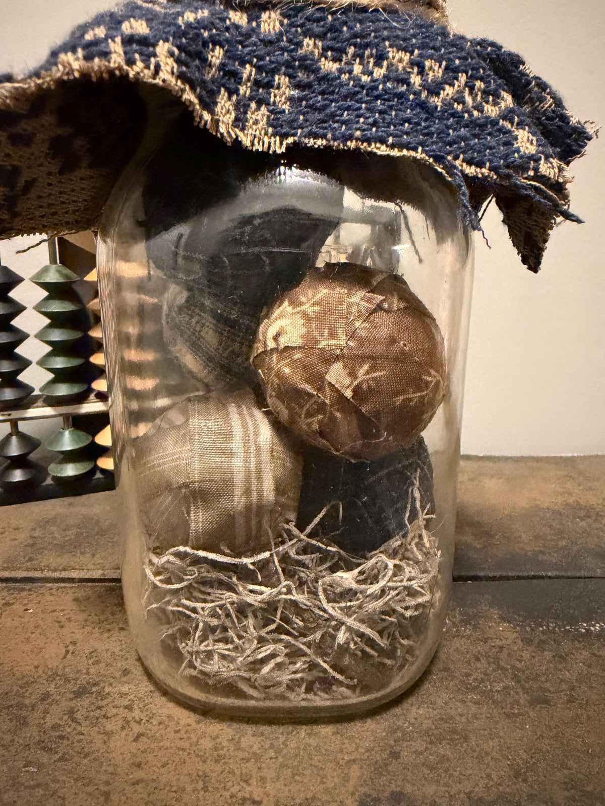 Primitive Pickled Eggs Decor in Mason Jar