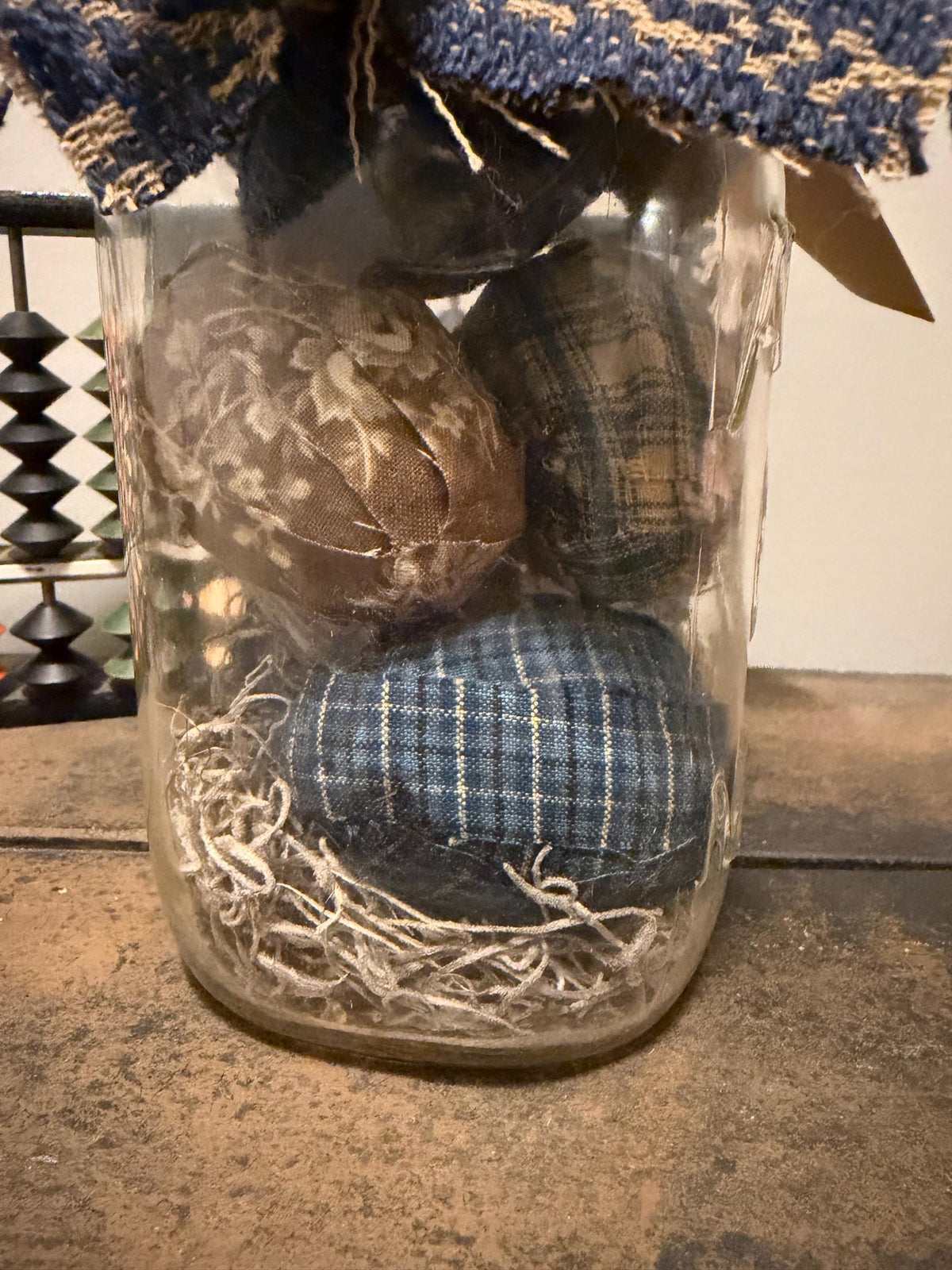 Primitive Pickled Eggs Decor in Mason Jar